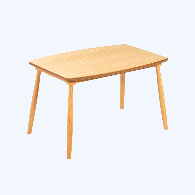 میز غذا خوری تک چهارنفره ساده خودرنگ با صفحه مونتاژی